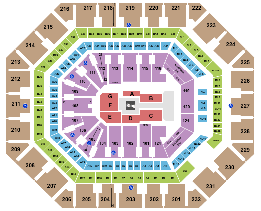 Footprint Center WWE Seating Chart